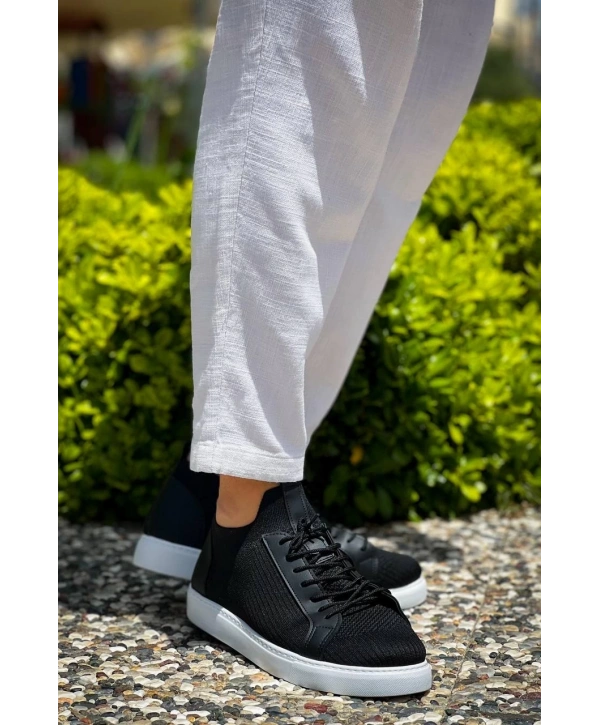 KB-112   Kuback Siyah Triko Bağcıklı  Günlük Erkek  Ayakkabı