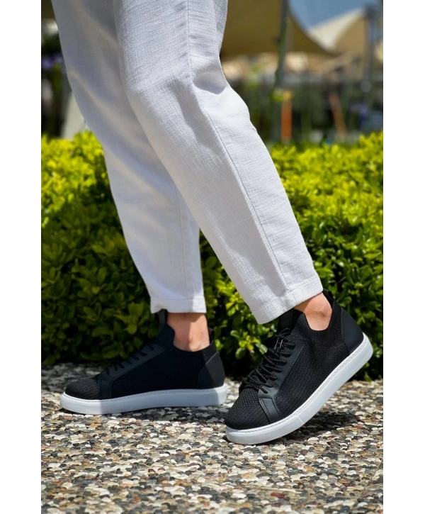 KB-112   Kuback Siyah Triko Bağcıklı  Günlük Erkek  Ayakkabı