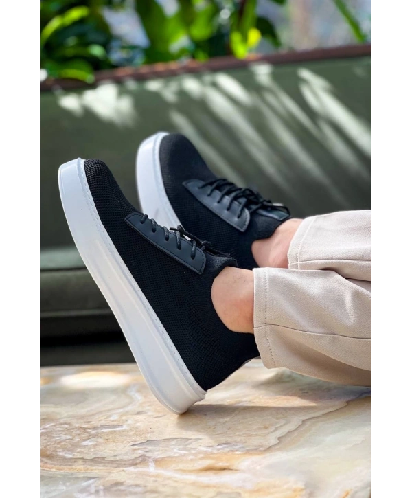 KB-116 Kuback Siyah Triko Bağcıklı  Günlük Erkek Ayakkabı