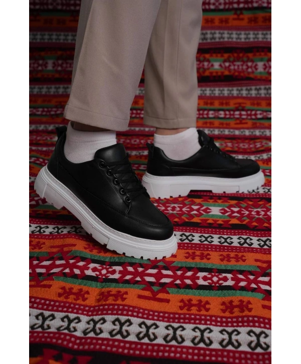 KB-702 Kuback Siyah Cilt Günlük Erkek Ayakkabı