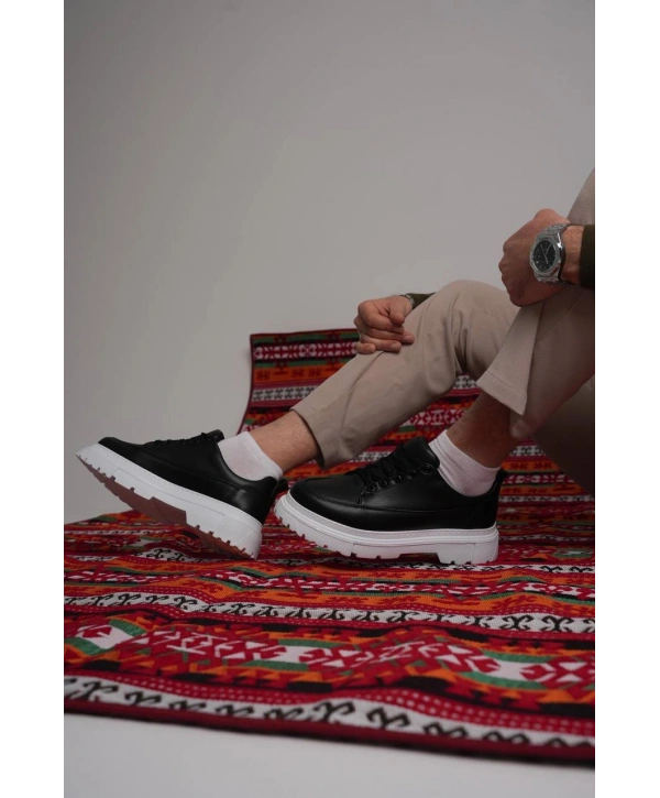 KB-702 Kuback Siyah Cilt Günlük Erkek Ayakkabı