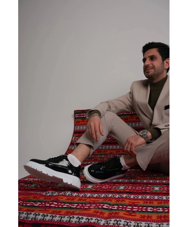 KB-702 Kuback Siyah Rugan Günlük Erkek Ayakkabı