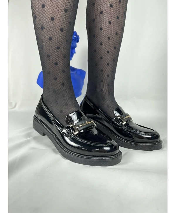 KB-803 Kuback Kömür Rugan Günlük Kadın Babet