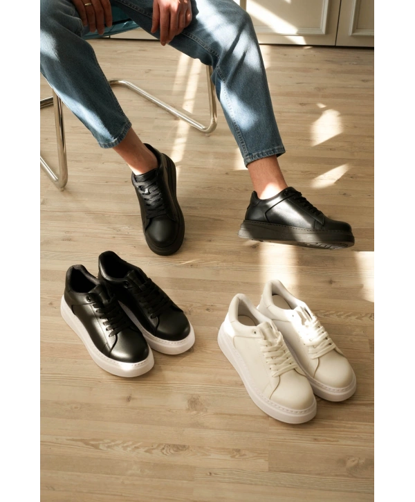 KB-B2 Kuback Kömür Cilt Günlük Erkek Ayakkabı