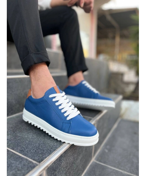 KB-DX2 MRTNM Mavi Deri Günlük Erkek Ayakkabı