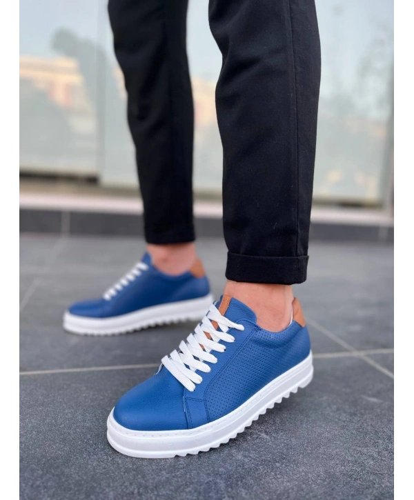 KB-DX2 MRTNM Mavi Deri Günlük Erkek Ayakkabı