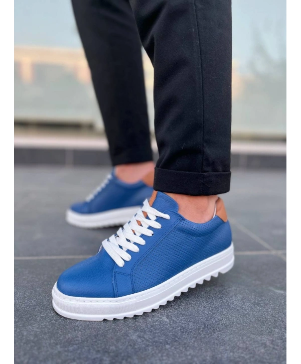 KB-DX2 MRTNM Mavi Deri Günlük Erkek Ayakkabı