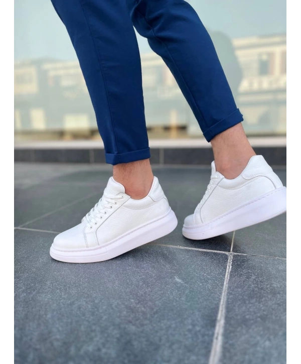 KB-DX46 Kuback Beyaz Deri Günlük Erkek Ayakkabı