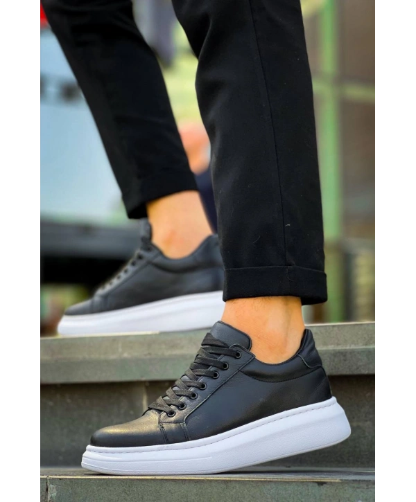 KB-DX46 MRTNM Siyah Deri  Günlük Erkek Ayakkabı