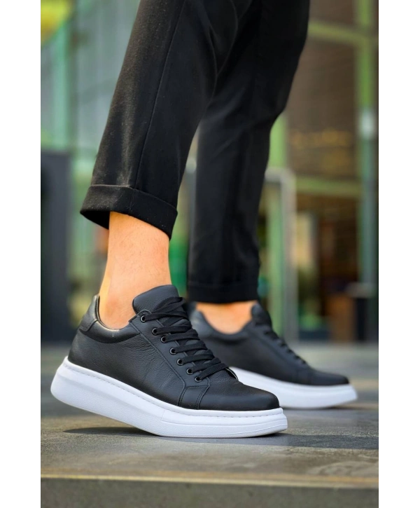 KB-DX46 MRTNM Siyah Deri  Günlük Erkek Ayakkabı