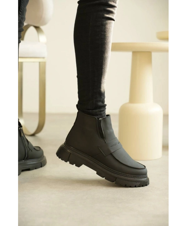 KB-K1 MRTNM Kömür Cilt Günlük Erkek Bot