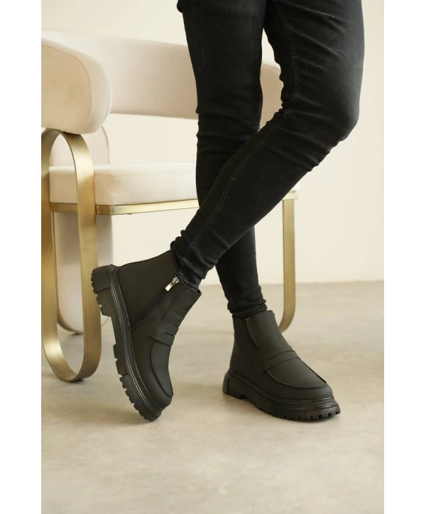 KB-K1 MRTNM Kömür Cilt Günlük Erkek Bot