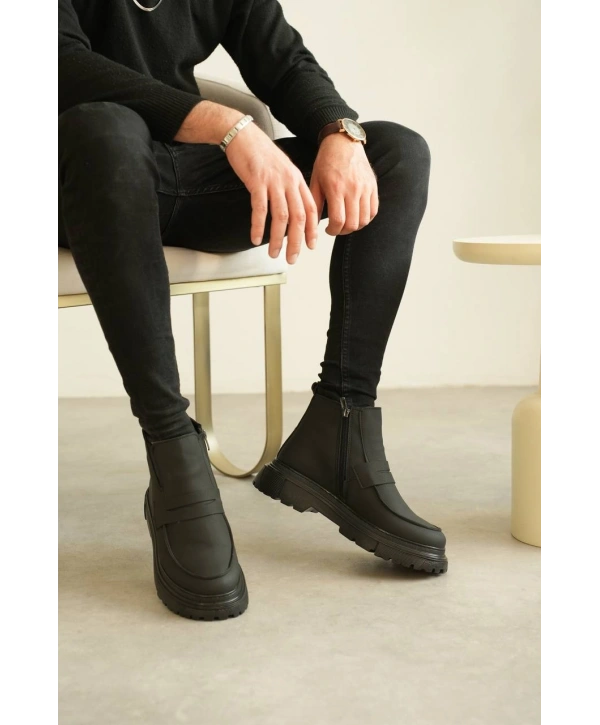 KB-K1 MRTNM Kömür Cilt Günlük Erkek Bot