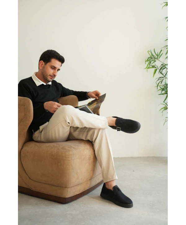 KB-KX1 Kuback Lacivert Kürklü Günlük Erkek Ayakkabı