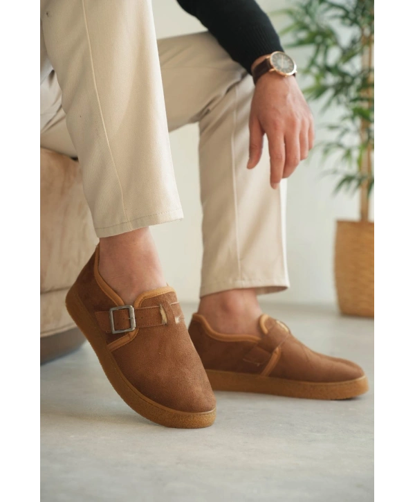 KB-KX1 MRTNM Taba Kürklü Günlük Erkek Ayakkabı