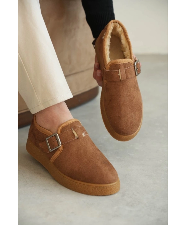 KB-KX1 Kuback Taba Kürklü Günlük Erkek Ayakkabı