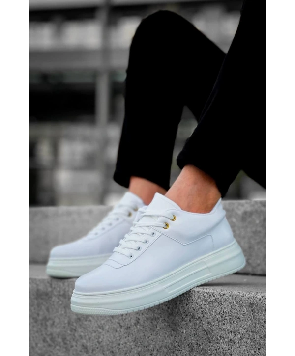 KB-X20 Kuback Beyaz Cilt Günlük Erkek Ayakkabı