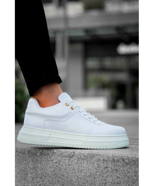 KB-X20 Kuback Beyaz Cilt Günlük Erkek Ayakkabı