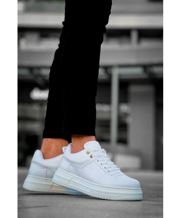 KB-X20 Kuback Beyaz Cilt Günlük Erkek Ayakkabı