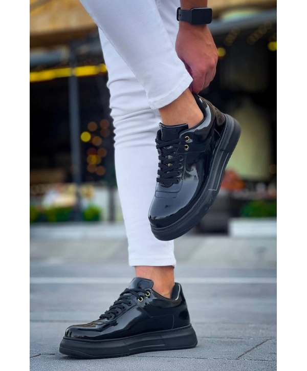 KB-X20 Kuback Kömür Rugan  Günlük Erkek Ayakkabı