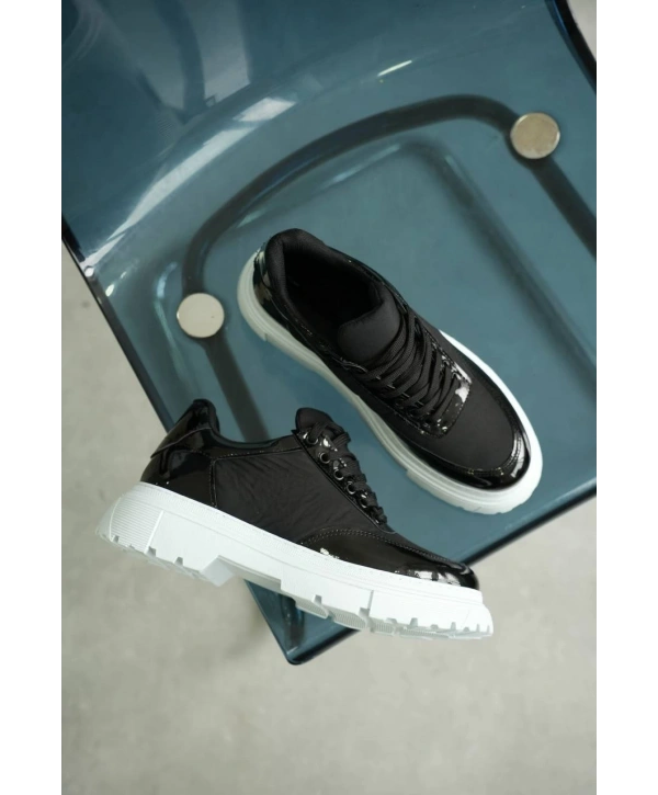 KB-X201 Kuback Siyah Rugan Paraşüt Günlük Erkek Ayakkabı