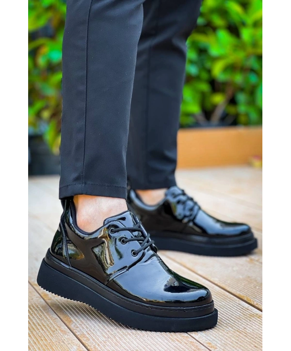 KB-X3  Kuback  Siyah Rugan Siyah Taban  Bağcıklı  Günlük Erkek  Ayakkabı