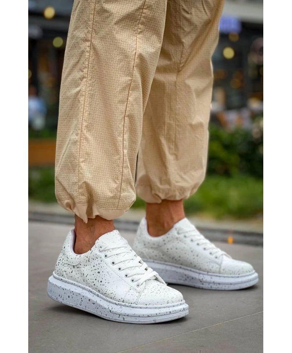 KB-X500  Kuback  Beyaz Silwer  Bağcıklı  Günlük Erkek  Ayakkabı