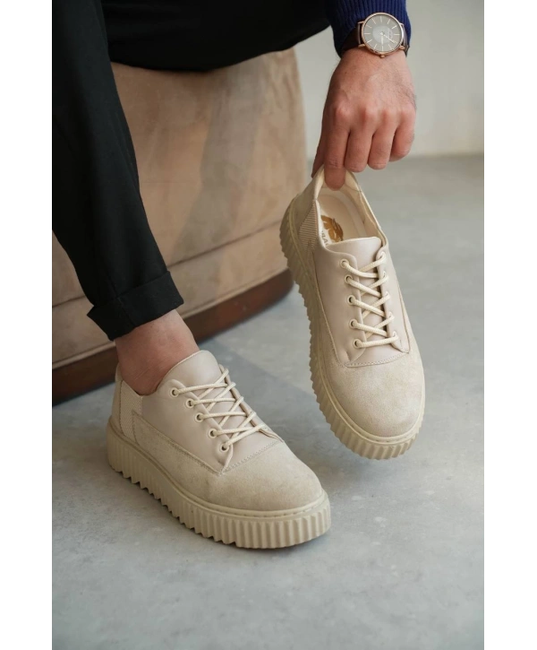 KB-X516 Kuback Bej Süet Günlük Erkek Ayakkabı