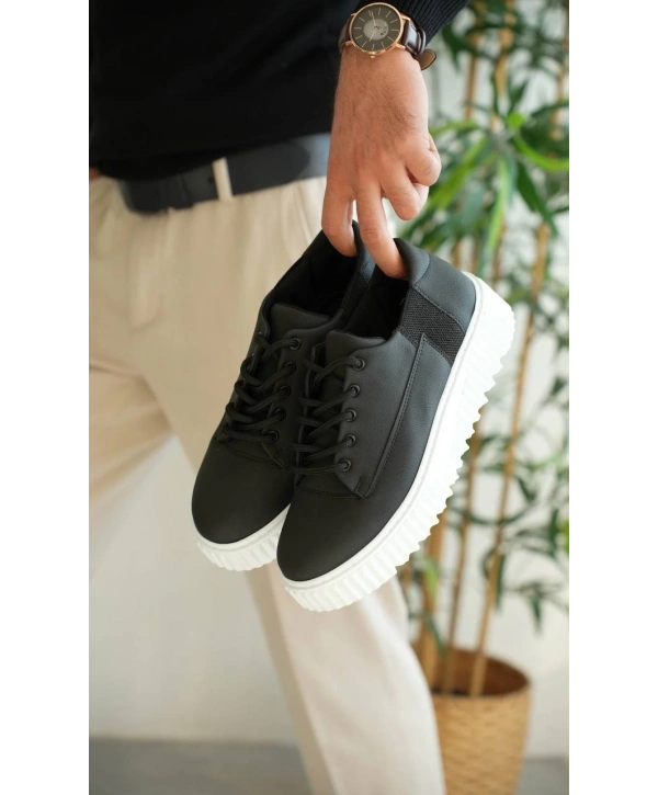 KB-X516 Kuback Siyah Cilt Günlük Erkek Ayakkabı