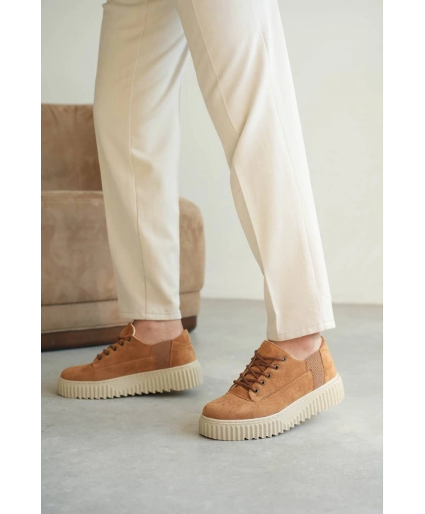 KB-X516 MRTNM Taba Süet Günlük Erkek Ayakkabı