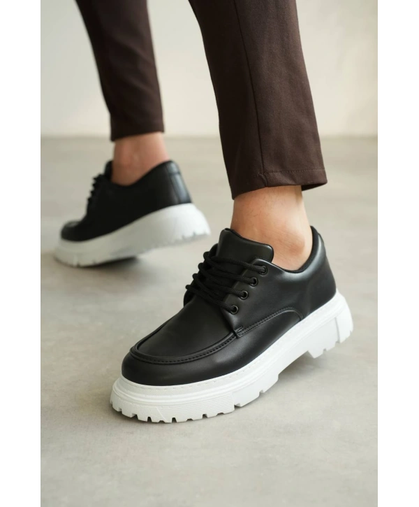 KB-X6 MRTNM Siyah Cilt Günlük Erkek Ayakkabı