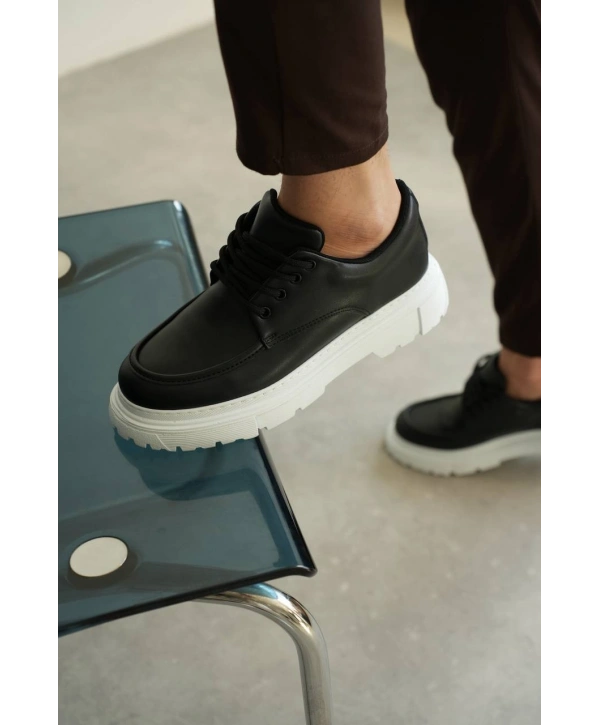 KB-X6 MRTNM Siyah Cilt Günlük Erkek Ayakkabı