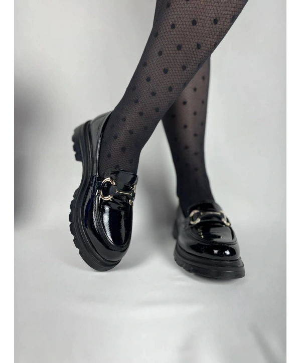 KB-ZN101 MRTNM Kömür Rugan Günlük Kadın Babet