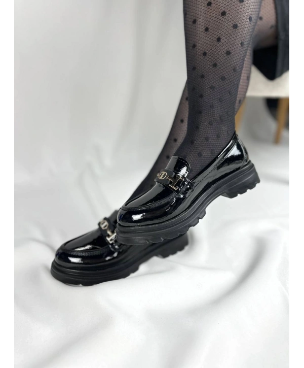 KB-ZN102 MRTNM Kömür Rugan Günlük Kadın Babet