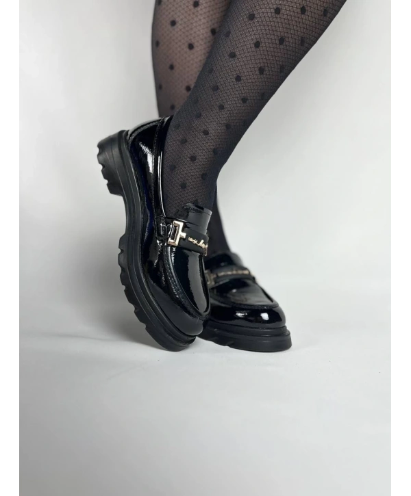 KB-ZN103 Kuback Kömür Rugan Günlük Kadın Babet