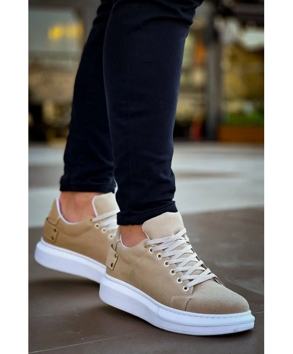KB047  MRTNM Bej Süet Günlük Erkek  Ayakkabı