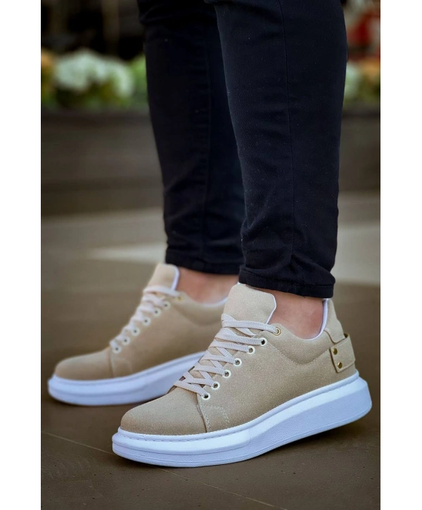 KB047  MRTNM Bej Süet Günlük Erkek  Ayakkabı