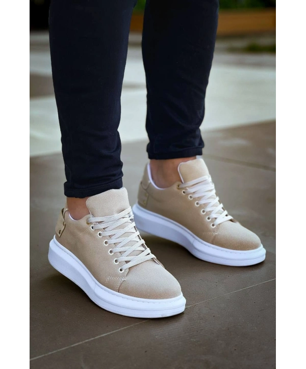 KB047  MRTNM Bej Süet Günlük Erkek  Ayakkabı