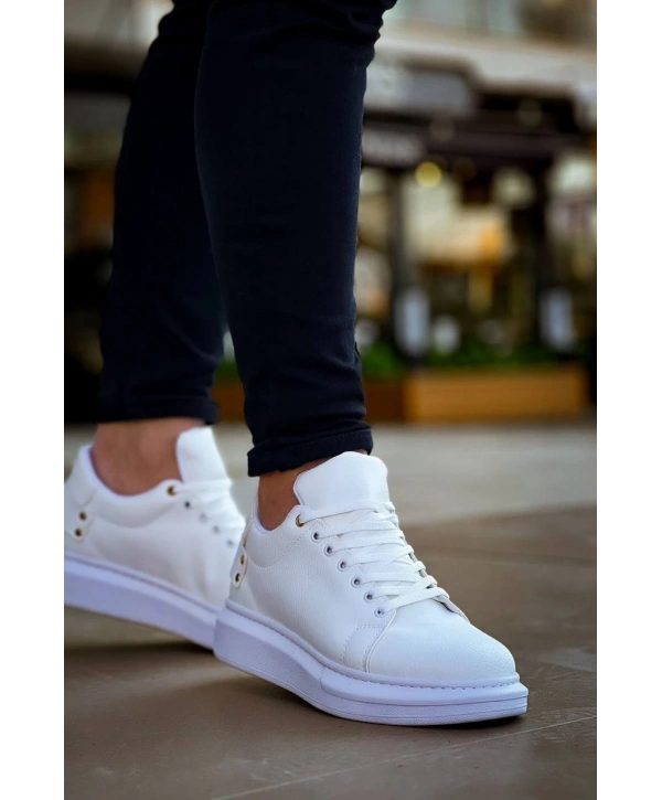KB047  Kuback Beyaz Cilt Günlük Erkek  Ayakkabı