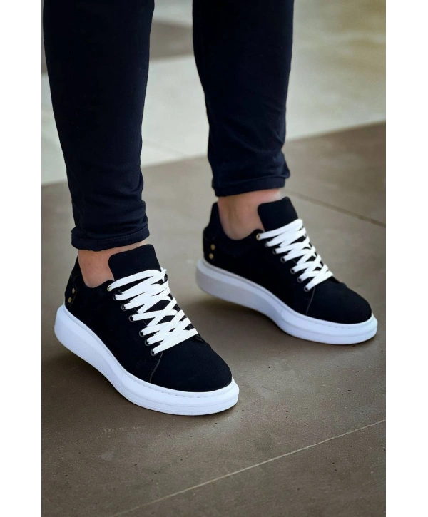 KB047  MRTNM Siyah Süet Günlük Erkek  Ayakkabı