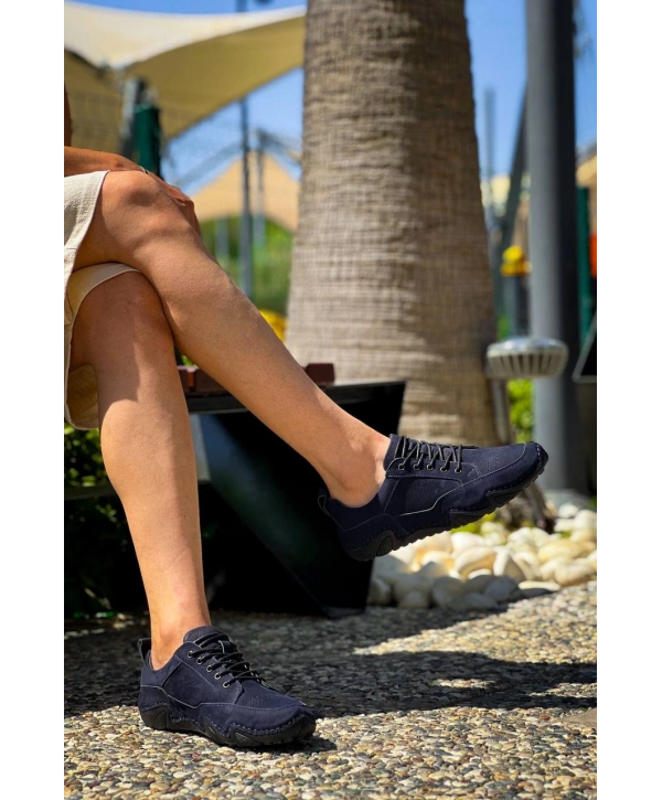 KBDX1 MRTNM Lacivert Deri Günlük Erkek Ayakkabı