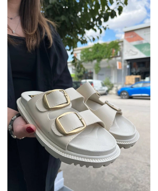 KBTX-1 Kuback Bej Günlük Kadın Terlik