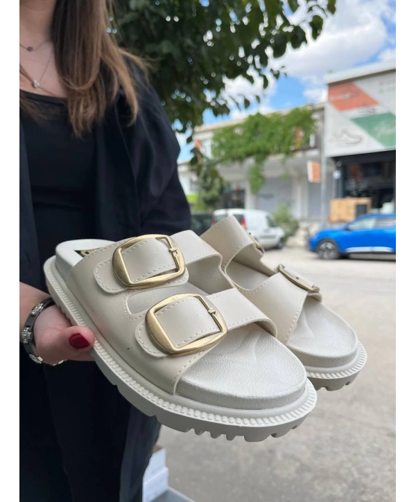 KBTX-1 Kuback Bej Günlük Kadın Terlik