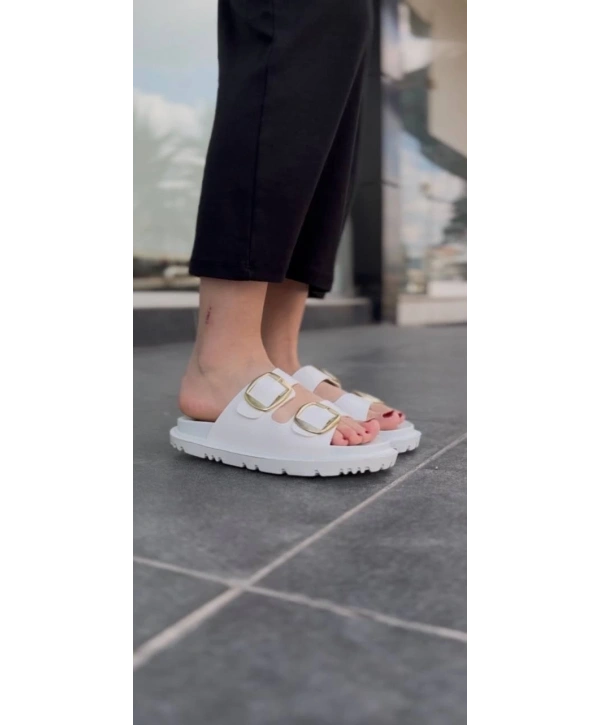 KBTX-1 Kuback Beyaz Günlük Kadın Terlik