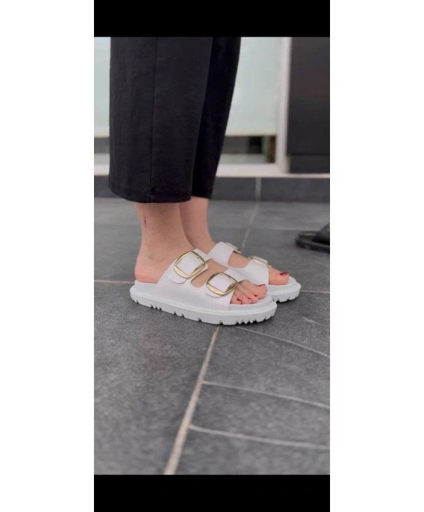 KBTX-1 Kuback Beyaz Günlük Kadın Terlik