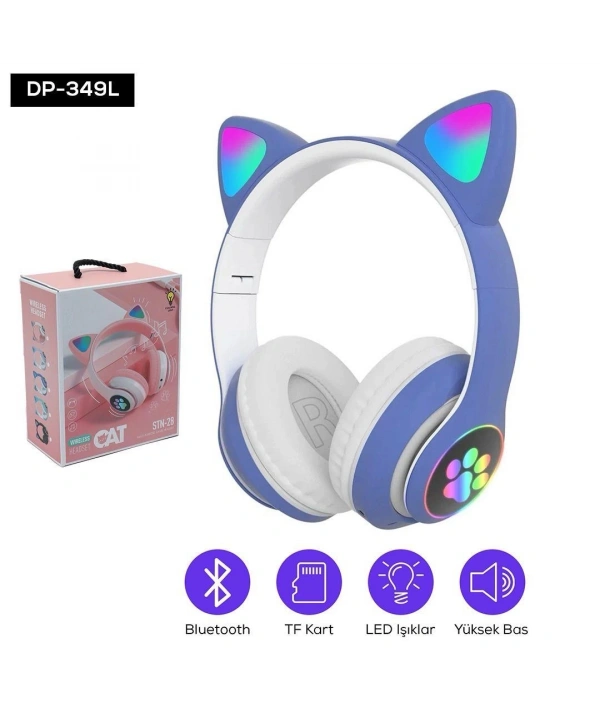 Kedi Figurlu Kulaklık