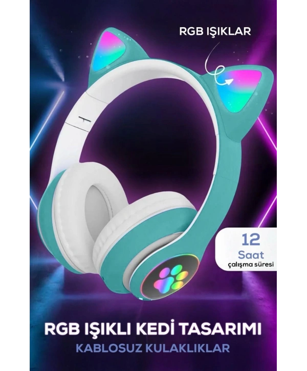 Kedi Figurlu Kulaklık