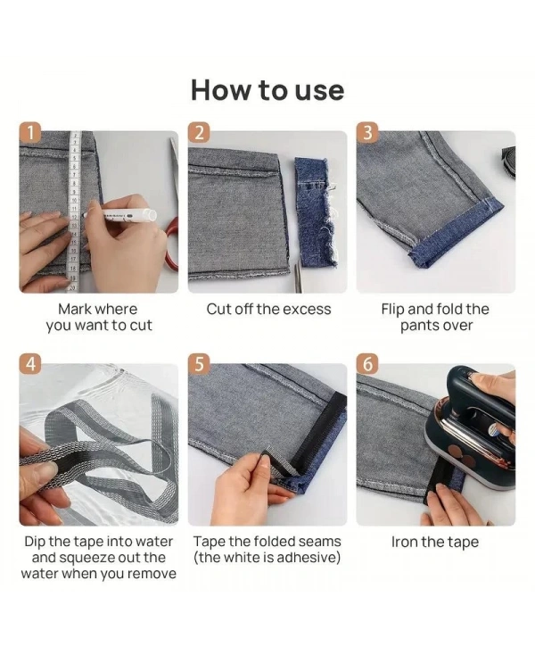 Kendinden Yapışkanlı Pantolon Kıvırma Şeridi