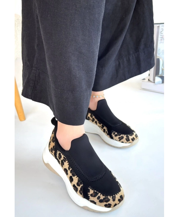 Kendy Leopar Süet Spor Ayakkabı