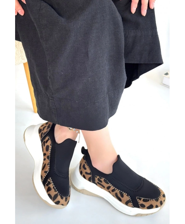 Kendy Leopar Süet Spor Ayakkabı